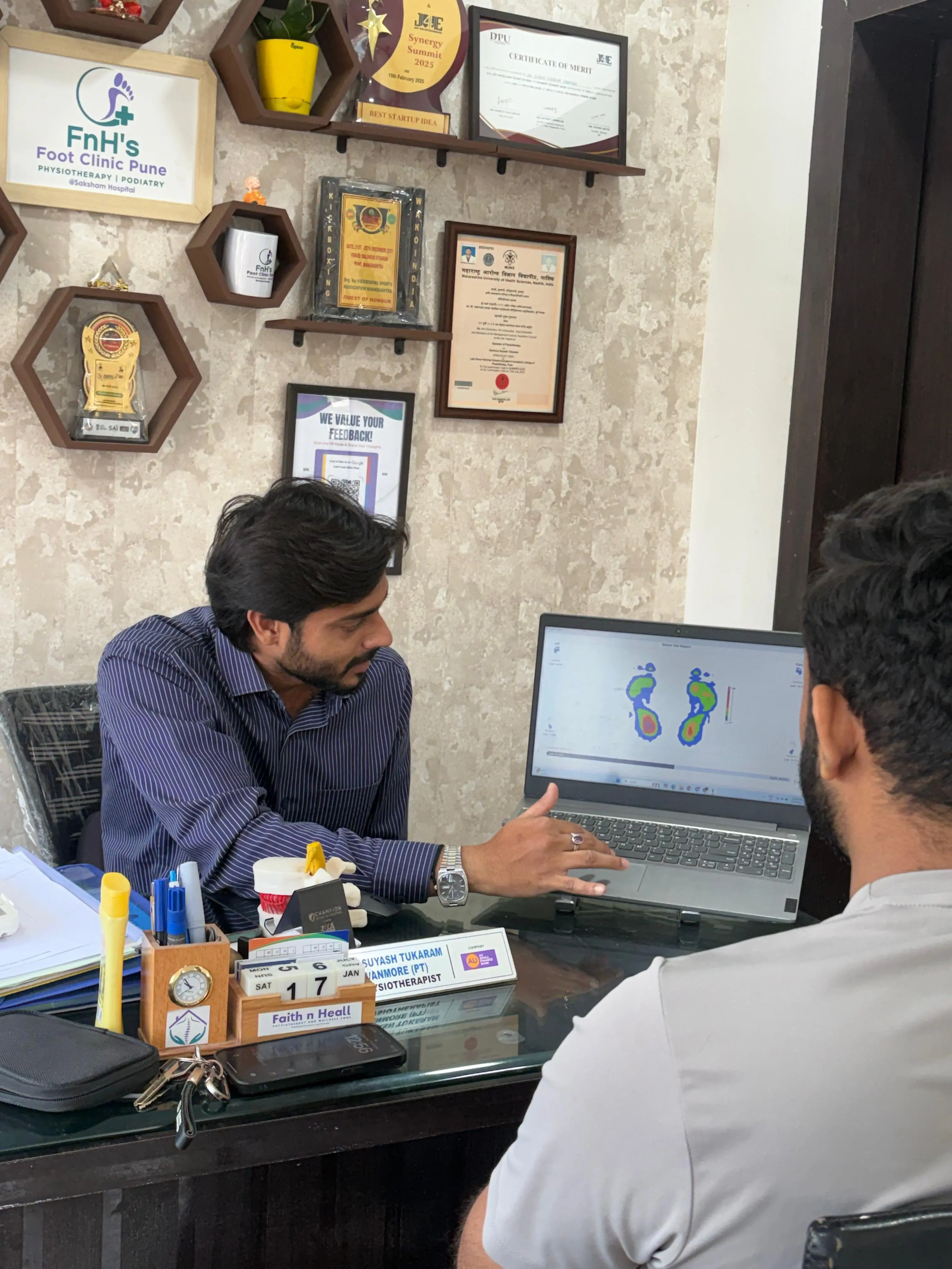 Digital Foot Scanning at FnH's Clinic